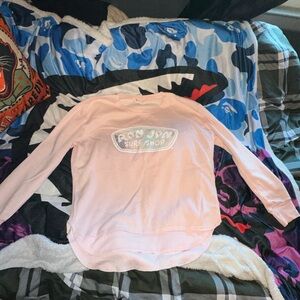 Pink Ron Jon surf shop long sleeve